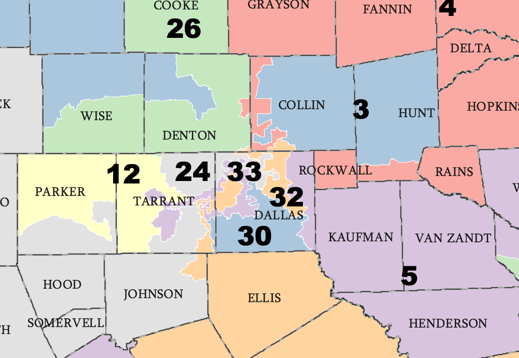 Dallas Proposed Redistricting Map